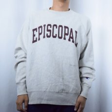 画像2: Champion REVERSE WEAVE "EPISCOPAL" プリントスウェット M (2)