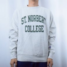 画像2: Champion REVERSE WEAVE "ST. NORBERT COLLEGE" プリントスウェット M (2)