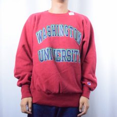 画像2: 90's Champion REVERSE WEAVE "WASHINGTON UNIVERSITY" プリントスウェット (2)