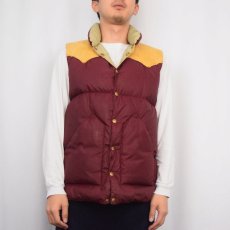 画像2: 70's Rocky Mountain Featherbed ウエスタンダウンベスト SIZE42 (2)