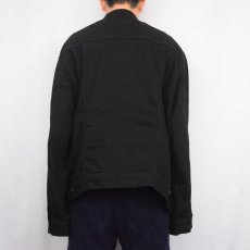 画像3: Levi's ブラックデニムジャケット XXL (3)