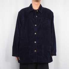 画像2: CLASSIC ELEMENTS コーデュロイジャケット NAVY (2)