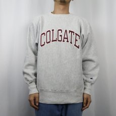 画像2: 90's Champion REVERSE WEAVE "COLGATE" プリントスウェット L (2)