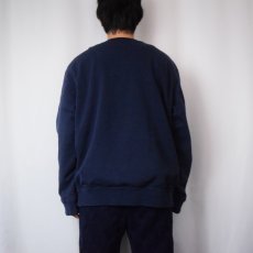 画像3: POLO Ralph Lauren 前V ロゴ刺繍スウェット NAVY XL (3)