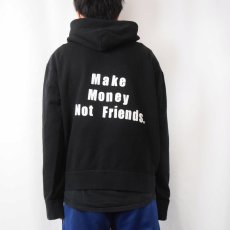 画像4: POLO Ralph Lauren "Make Money Not Friends." ロゴ刺繍 プリントスウェットフーディー BLACK XL (4)