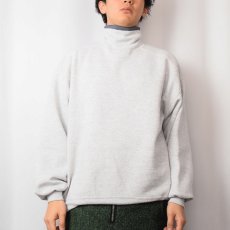 画像2: 90's JERZEES USA製 タートルネック無地スウェット XL (2)