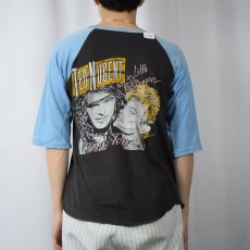 画像4: 80's AEROSMITH "DONE WITH MIRRORS" パキ綿 ハードロックバンドラグランTシャツ M (4)