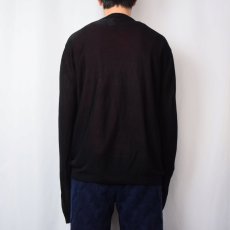 画像3: SYLLABLES レーヨンメッシュロンT BLACK XL (3)