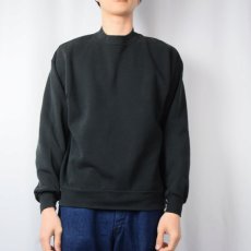 画像2: 90's JERZEES USA製 無地スウェット BLACK L (2)