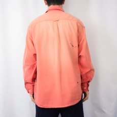 画像3: 90's GAP ペンキペイント コットンシャツ L (3)