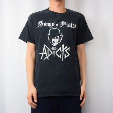 画像2: THE ADICTS "Songs of Praise" パンクロックバンドアルバムTシャツ NAVY M (2)