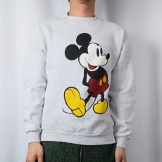 画像2: 90's Disney MICKEY MOUSE USA製 キャラクタープリントスウェット M (2)