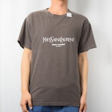 画像2: Yves Saint-Laurent ロゴプリントＴシャツ (2)