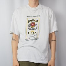 画像2: JIM BEAM ウイスキープリントTシャツ L (2)