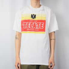 画像2: TECATE USA製 ビールメーカー ロゴプリントTシャツ L (2)