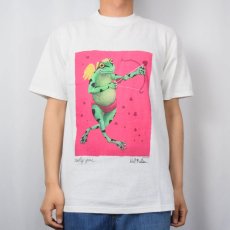 画像2: 90's Will Bullas USA製 "toadally yours..." アートプリントTシャツ M (2)