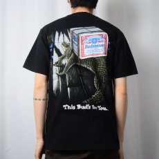 画像4: 90's Budweiser USA製 ビールメーカープリントTシャツ L (4)