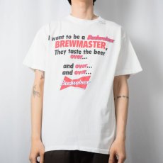 画像3: 90's Budweiser USA製 "Is that a GREAT JOB or what?" ビールメーカー プリントTシャツ (3)