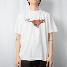 画像2: ESSO 石油会社 タイガープリントTシャツ XL (2)