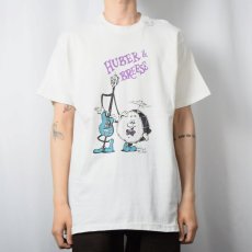 画像3: 90's Huber Breese Music USA製 楽器店 キャラクタープリントTシャツ L (3)