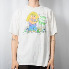 画像2: 90's TROLL USA製 "SAVE the PLANET" キャラクタープリントTシャツ XL (2)