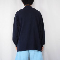 画像3: 70〜80's CHEMISE LACOSTE FRANCE製 ロゴワッペン 鹿の子ポロシャツ NAVY SIZE7 (3)