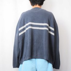 画像3: GAP ボーダー柄 コットンニットセーター NAVY XXL (3)