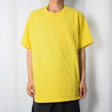 画像2: 90's L.L.Bean×RUSSELL ATHLETIC USA製 カットオフ 無地ポケットTシャツ L (2)