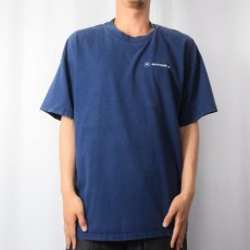 画像2: MOTOROLA 携帯電話企業ロゴプリントTシャツ NAVY XL (2)