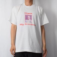 画像2: 90's CANADA製 "I Love My Grandma" メモリアルフォトプリントTシャツ XL (2)