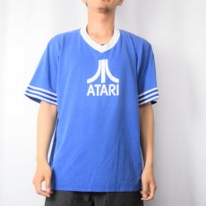 画像2: 90's ATARI USA製 ビデオゲーム会社 ロゴプリントTシャツ XL (2)