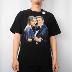 画像3: TONY BENNETT & LADY GAGA ミュージシャンツアーTシャツ BLACK (3)