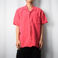 画像2: POLO Ralph Lauren リネン×シルクオープンカラーシャツ XL (2)
