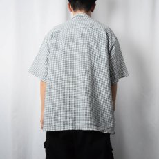 画像3: RIVER 総柄 オープンカラーコットンシャツ XL (3)
