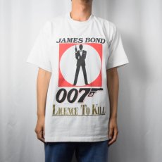 画像2: 80's 007/LICENCE TO KILL CANADA製 アクション映画プリントTシャツ XL (2)