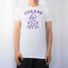 画像2: 70's USA製 "DURANO PHY. ED." プリントTシャツ M (2)