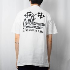 画像4: 90's Carl's Speed Shop USA製 バイクカスタムショップ プリントTシャツ L (4)