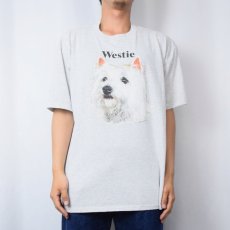 画像2: 90's USA製 "Westie" 犬プリントTシャツ XL (2)