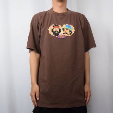 画像2: Flip Skateboards "Cheech & Chong" スケートブランド コメディアンプリントTシャツ XL (2)