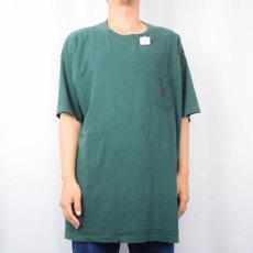 画像2: 90's POLO Ralph Lauren USA製 ロゴ刺繍 ポケットTシャツ XL (2)