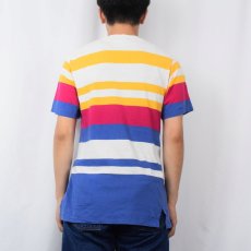 画像3: 80〜90's POLO Ralph Lauren USA製 マルチボーダー柄 Tシャツ L (3)