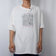 画像3: "HEAR ABOUT THE OPENING OF THE NEW WINE CELLAR AT 360?" イラストプリントTシャツ XL (3)