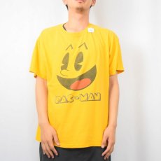 画像2: 【お客様お支払処理中】PAC-MAN ビデオゲームキャラクタープリントTシャツ L (2)