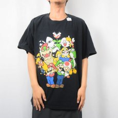 画像2: 2000's スーパーマリオ ゲームキャラクタープリントTシャツ XL (2)