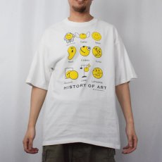 画像2: 2000's HISTORY OF ART USA製 アートプリントTシャツ XL (2)