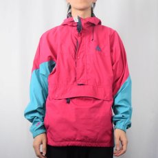 画像2: 90's NIKE ACG ロゴ刺繍 2トーン ポリエステルアノラックパーカー M (2)