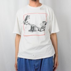 画像3: 80〜90's シュールイラストTシャツ XXL (3)