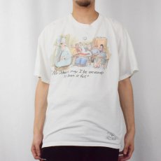 画像2: 80's THE FAR SIDE USA製 "Mr. Osborne, may I be excused?..." シュールイラストプリントTシャツ XL (2)