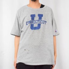 画像2: 90's Champion USA製 "CONNECTICUT U" プリントTシャツ XL (2)