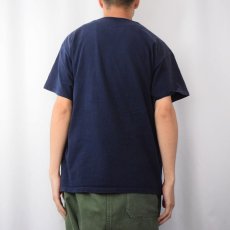 画像3: "PANTHERS TRACK" ウイングフットプリントTシャツ NAVY XL (3)